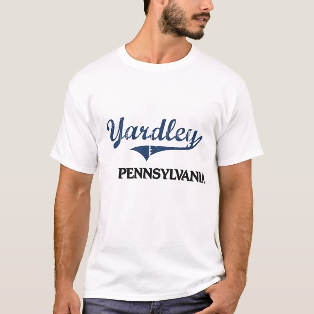 Yardley Pennsylvania Stadt-Klassiker T-Shirt (Vorderseite)