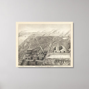 Yards Kansas City auf lager, Kansas City, Kansas Leinwanddruck