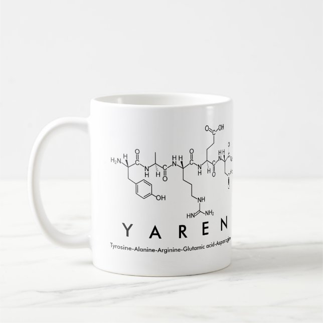 Yaren-Peptidname-Tasse Kaffeetasse (Links)