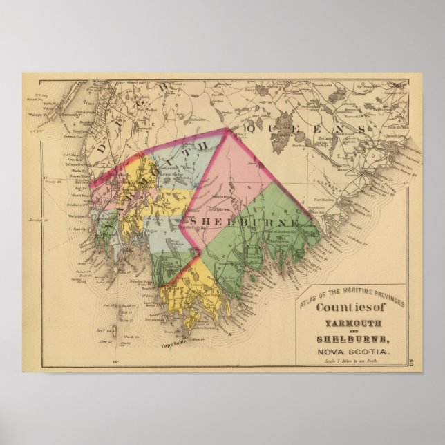 Yarmouth, Shelburne Landkreises, NS Poster (Vorne)