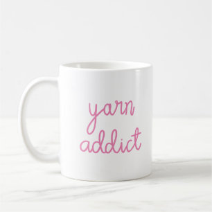 Yarn Addict Typografie Kaffeetasse