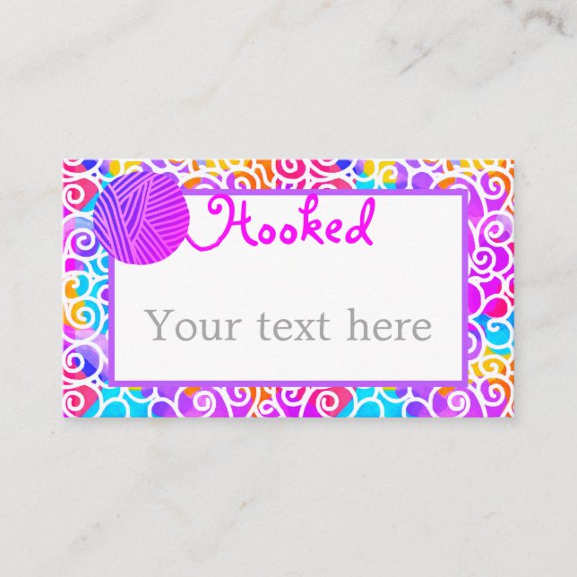 Yarn Artistic Colorful Visitenkarte (Vorderseite)