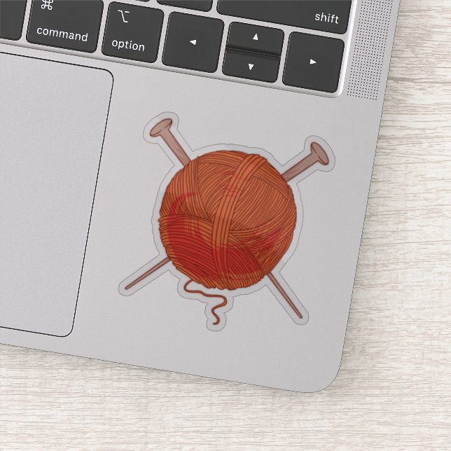 Yarn Ball Aufkleber (Detail)