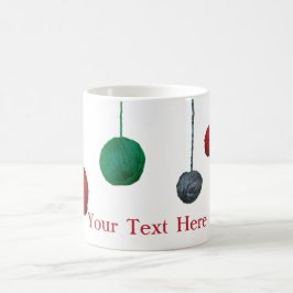 Yarn Ball Crafty Holiday / Your Text Tasse
