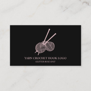 Yarn Crochet Hook Visitenkarte