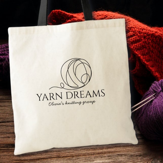Yarn Dreams Minimalist Name Tragetasche (Von Creator hochgeladen)