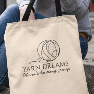 Yarn Dreams Minimalistischer Name Tragetasche