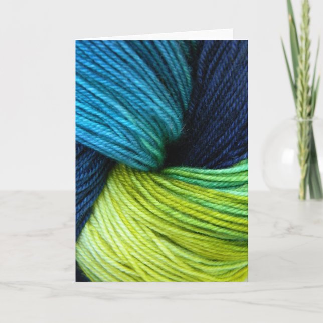 Yarn, Greeting card, Note card for knitters Karte (Vorderseite)