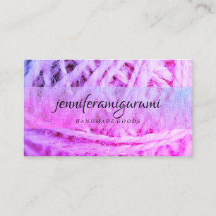 Yarn Knitting Crochet Visitenkarte