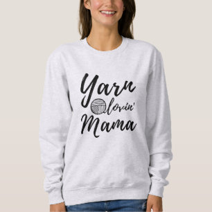 Yarn Love Mama ・ Strick Crochet Crafts Sweatshirt