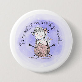 Yarn macht meine Welt Button