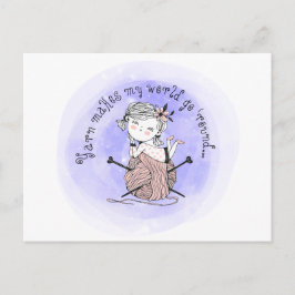 Yarn macht meine Welt Postkarte