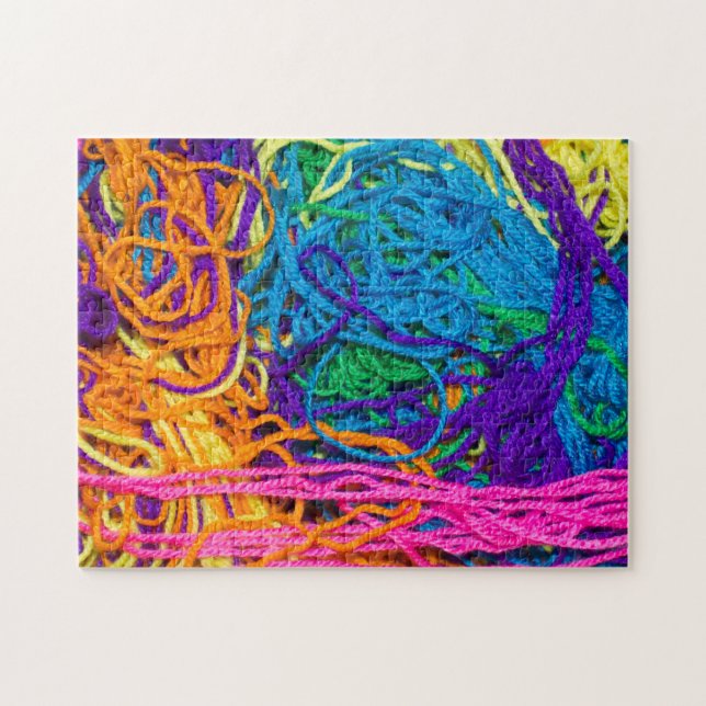 Yarn Tangle Fotografie Puzzle (Horizontal)