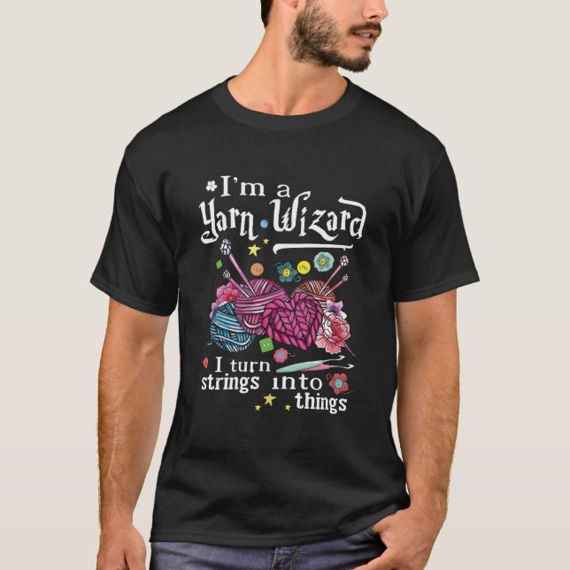 Yarn Wizard For Or T-Shirt (Vorderseite)