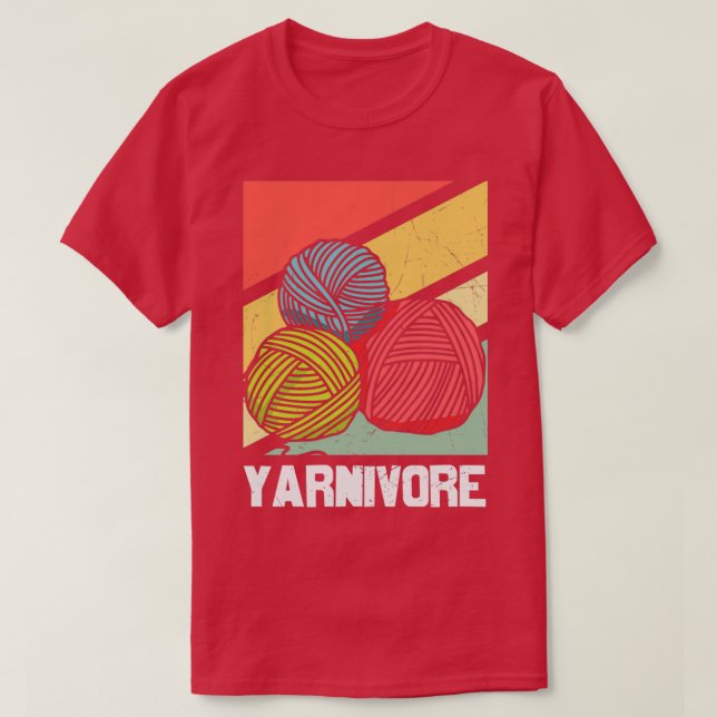 Yarnivore Knitting Design for Knitters  T-Shirt (Design vorne)