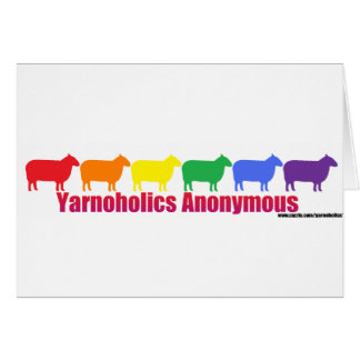 Yarnoholics anonyme Regenbogen-Schafe