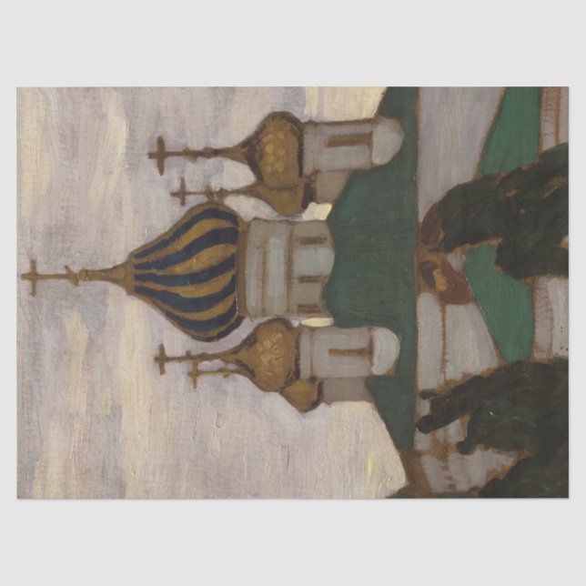 Yaroslavl, Kirche St. Basil von Roerich Seidenpapier (Vorderseite)