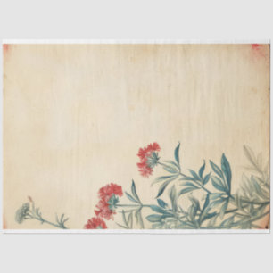 Yarrow Blume Illustration ephemere Seidenpapier