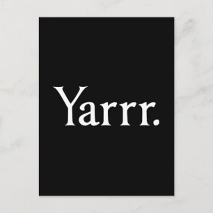 Yarrr Pirate Postkarte