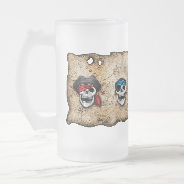 Yarrrr - Piraten-mattierte Tasse (Links)