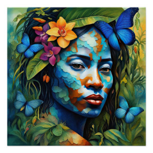 „Yarumi“ Orchideengeist - Frauen in Amazonien      Poster