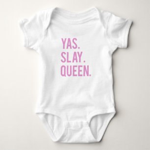 Yas Slay Queen Print 2 Baby Strampler