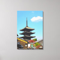 Yasaka-Pagode überwacht den Tempel Kyoto Japan