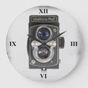 Yashica-Mat Große Wanduhr