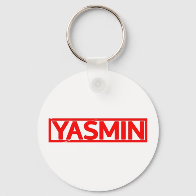 Yasmin-Briefmarke Schlüsselanhänger (Vorderseite)