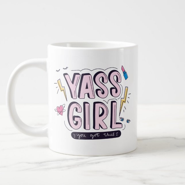 Yass Girl | Das haben Sie Got Jumbo-Tasse (Links)