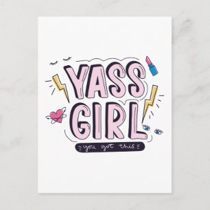 Yass Girl   Das haben Sie Got Postkarte