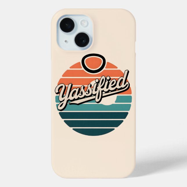 Yassified Retro Sunset Case-Mate iPhone Hülle (Rückseite)