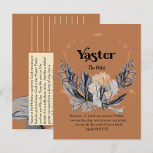 Yaster   Namen Gottes Gottesfürchtige Schrift Postkarte