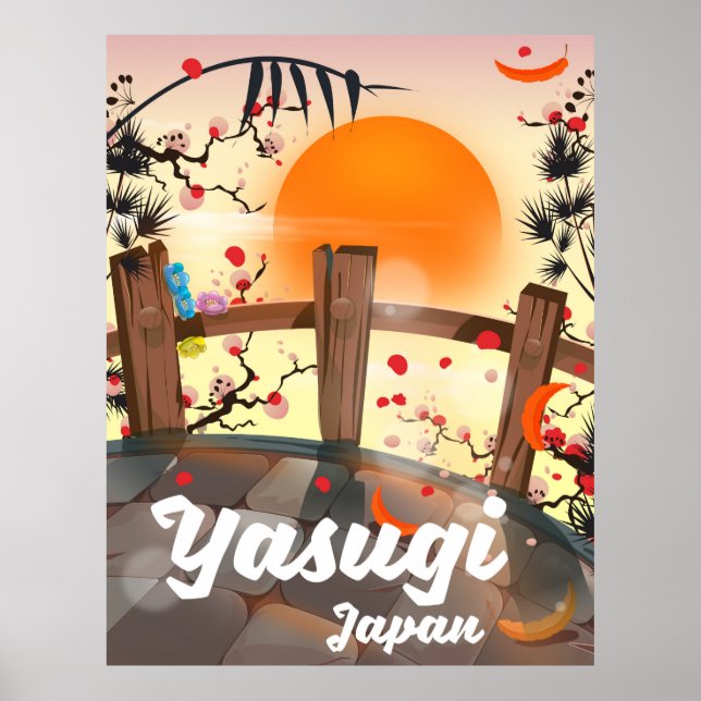 Yasugi Japan Blossom Garten Poster (Vorne)
