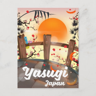 Yasugi Japan Blossom Garten Postkarte