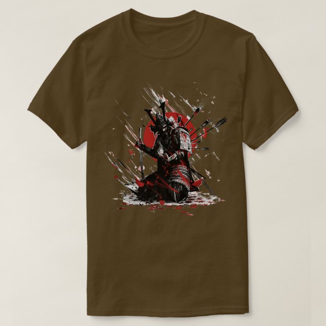 Yasuke Black Japanisch Samurai Bushido Warrior Jap T-Shirt (Design vorne)