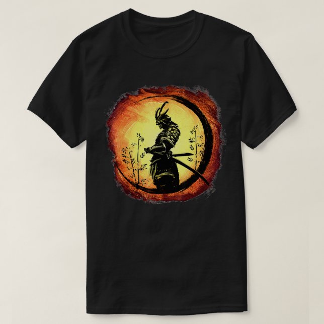 Yasuke Black Japanisch Samurai Bushido Warrior Jap T-Shirt (Design vorne)