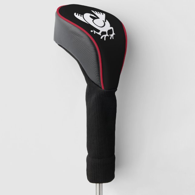 Yata crow golf headcover (angewinkelt)