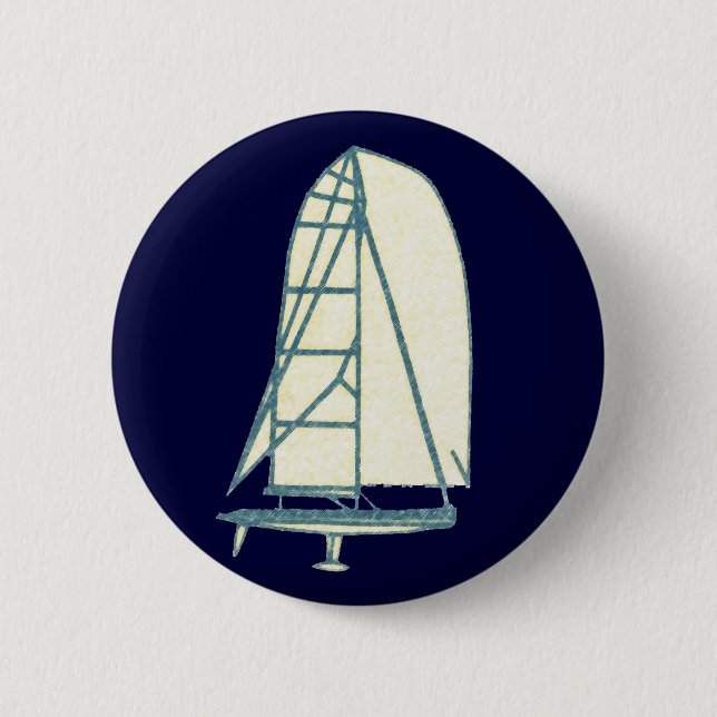 Yatching-Laserklasse Button (Vorderseite)