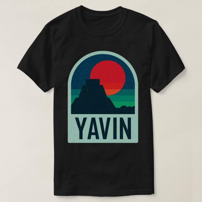 Yavin Geometric und minimalistische Serie T-Shirt (Design vorne)