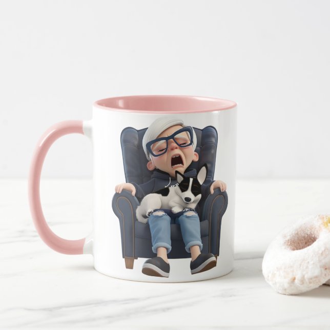 Yawn for coffee! Coffee Mug Tasse (Mit Donut)