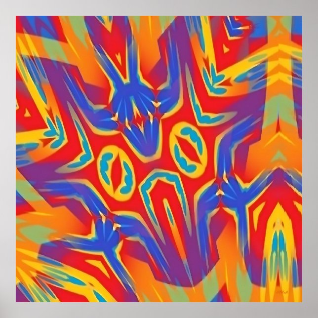 Yawn Over Baphomet Street Poster (Vorne)