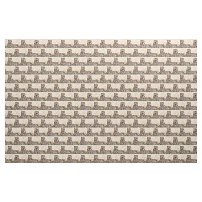 Yawning Cheetah Stoff (Yard (91,4 cm))