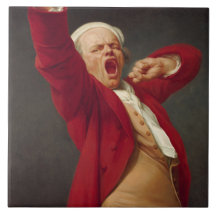 Yawning Man (Self-Portrait) (von Joseph Ducreux)