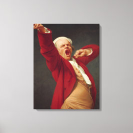 Yawning Man (Self-Portrait) (von Joseph Ducreux) Leinwanddruck