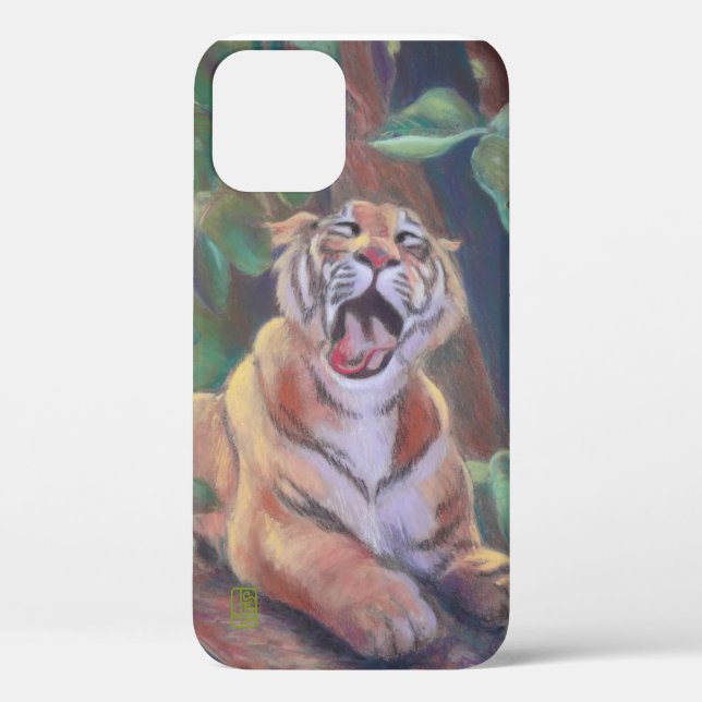 Yawning Tiger iPhone Case (Rückseite)