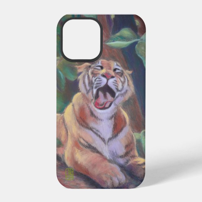 Yawning Tiger iPhone Case Hülle (Rückseite)