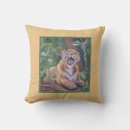 Yawning Tiger Kissen