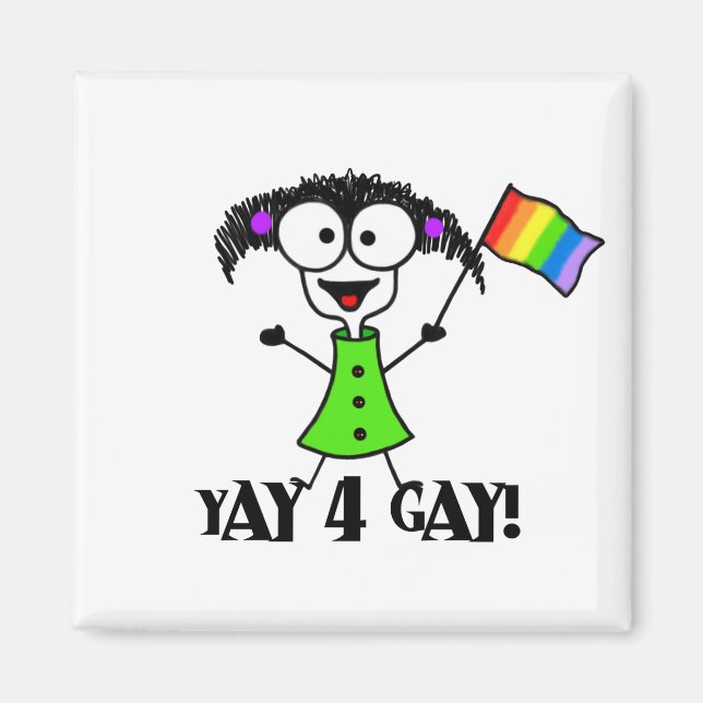 Yay 4 Gay Magnet (Vorne)