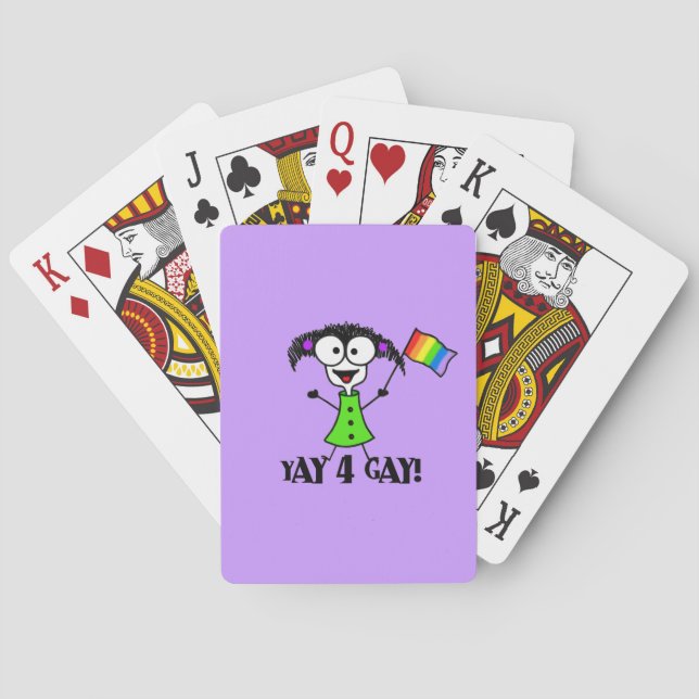 Yay 4 Gay Spielkarten (Rückseite)